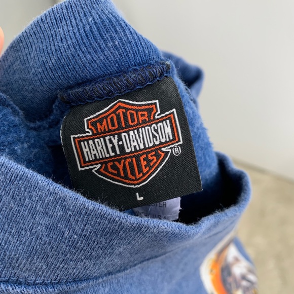 Harley Davidson Flaming Gorge Men’s Sweatshirt - Picture 12 of 13